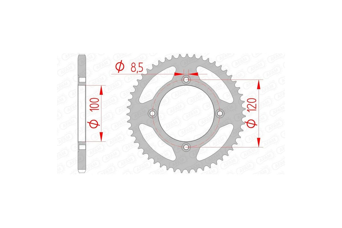 Couronne AFAM acier standard 38101 - 420