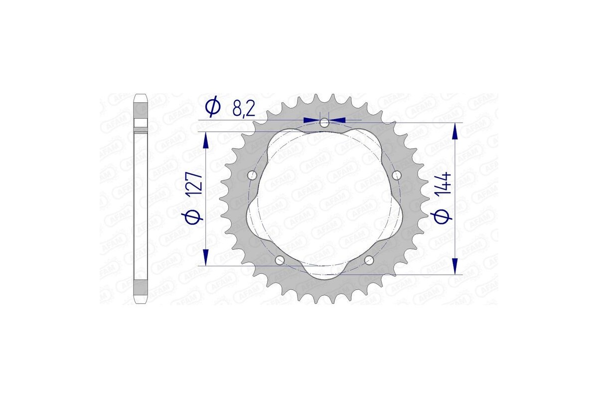 Couronne AFAM aluminium 51607 - 520 - Nécessite un porte couronne AFAM