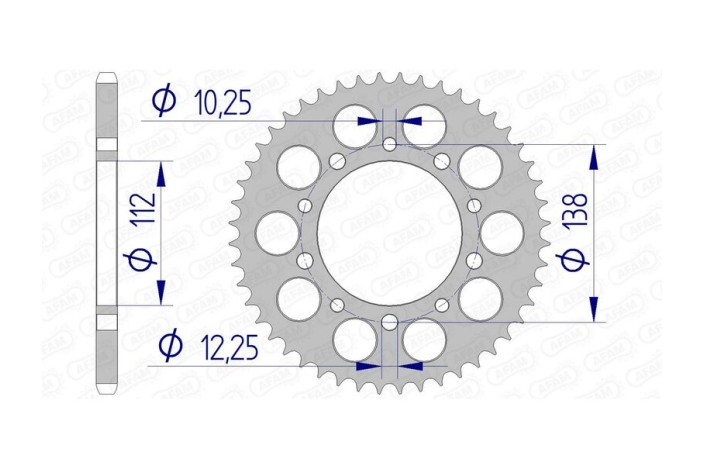 Couronne AFAM aluminium Ultra-Light 11509 - 520
