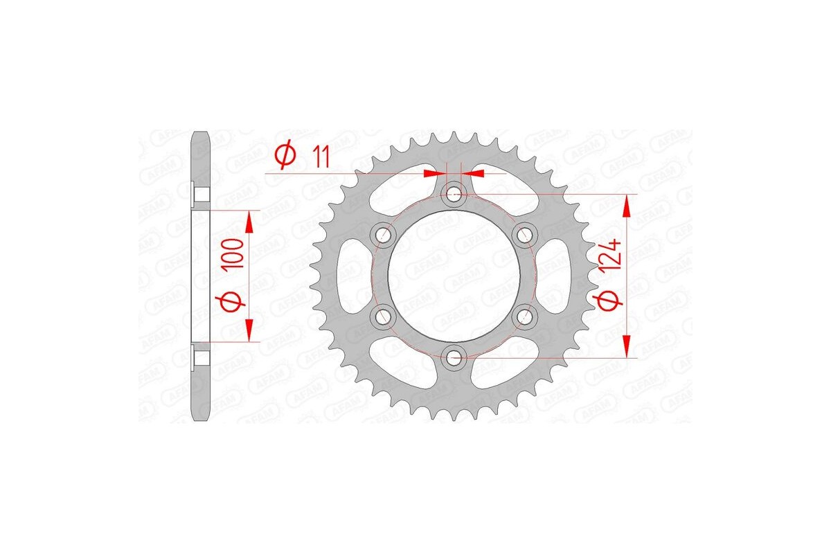 Couronne AFAM acier standard 50602 - 520