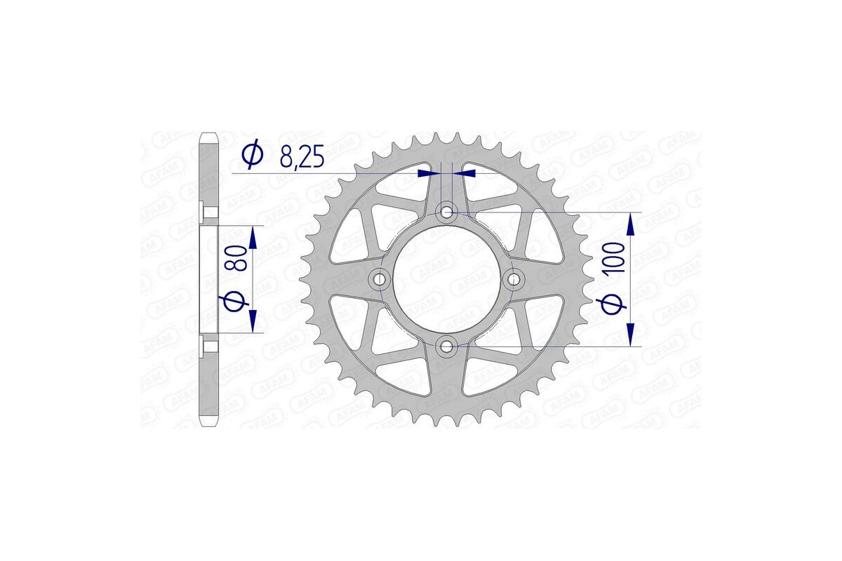 Couronne AFAM aluminium 93320 - 520
