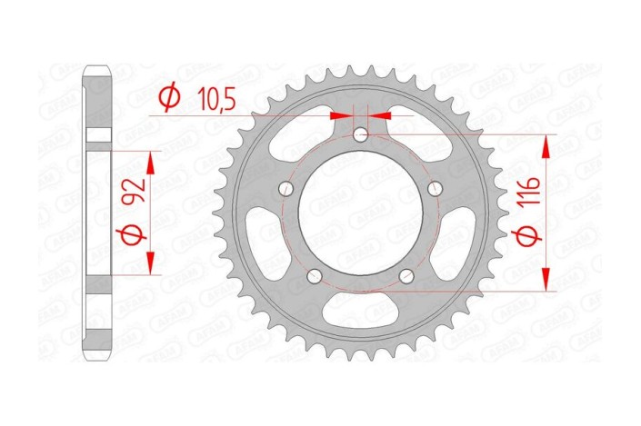 Couronne AFAM acier standard 16900530