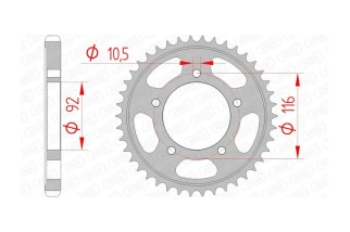 Couronne AFAM acier standard 16900530