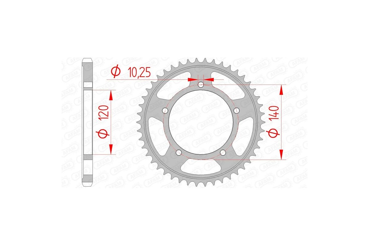 Couronne AFAM acier standard 14604 - 525