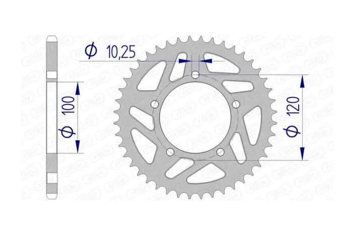 Couronne AFAM aluminium 36801 - 520