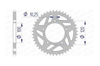 Couronne AFAM aluminium 36801 - 520
