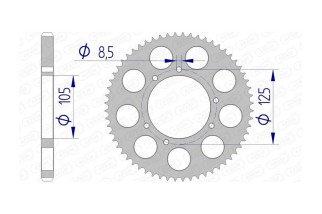 Couronne AFAM aluminium 48200 - 428