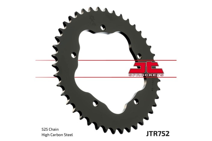 Couronne JT SPROCKETS acier standard 752 - 525 - Nécessite un porte couronne JT SPROCKETS