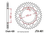 Couronne JT SPROCKETS aluminium ultra-light anti-boue 461 - 420