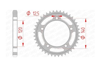 Couronne AFAM acier standard 14911 - 530