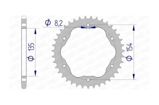 Couronne AFAM aluminium 51804 - 520 - Nécessite un porte couronne AFAM