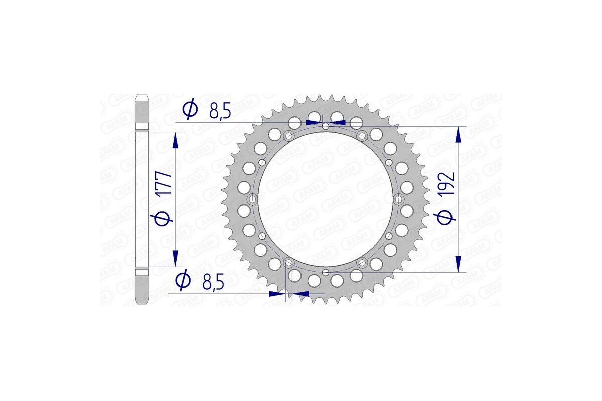 Couronne AFAM aluminium 63300 - 520
