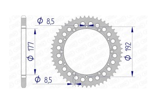 Couronne AFAM aluminium 63300 - 520