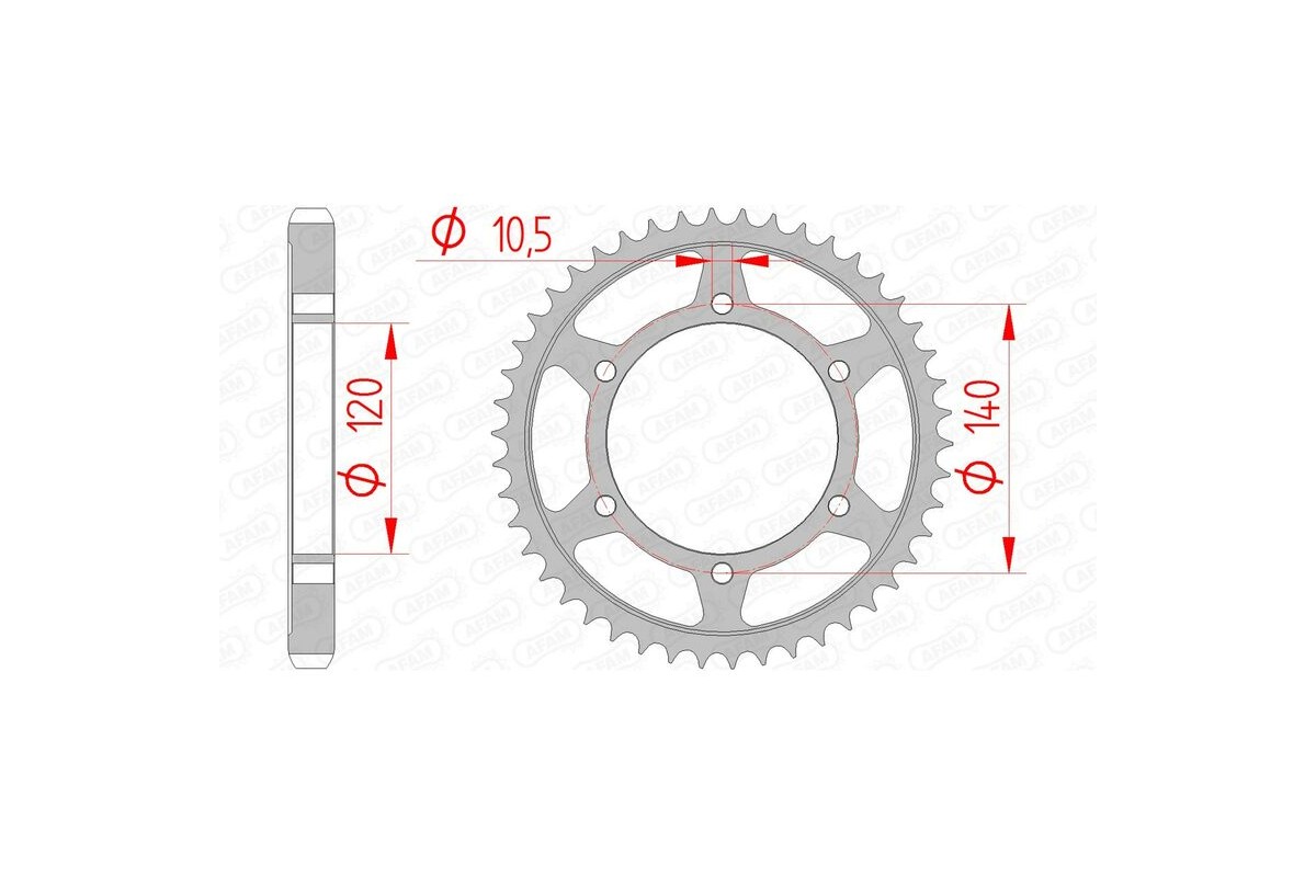 Couronne AFAM acier standard 16603 - 530