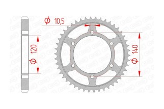 Couronne AFAM acier standard 16603 - 530