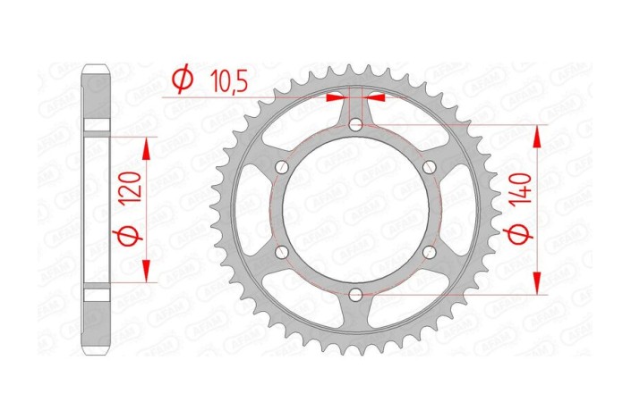 Couronne AFAM acier standard 16603 - 530