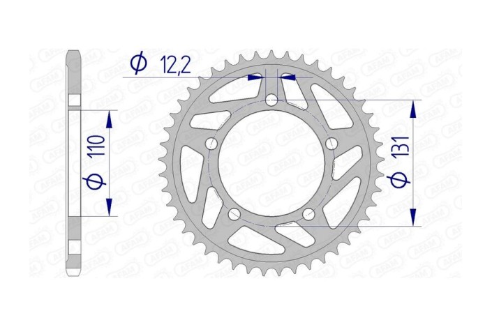 Couronne AFAM aluminium 165801 - 520