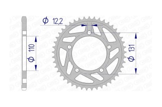 Couronne AFAM aluminium 165801 - 520