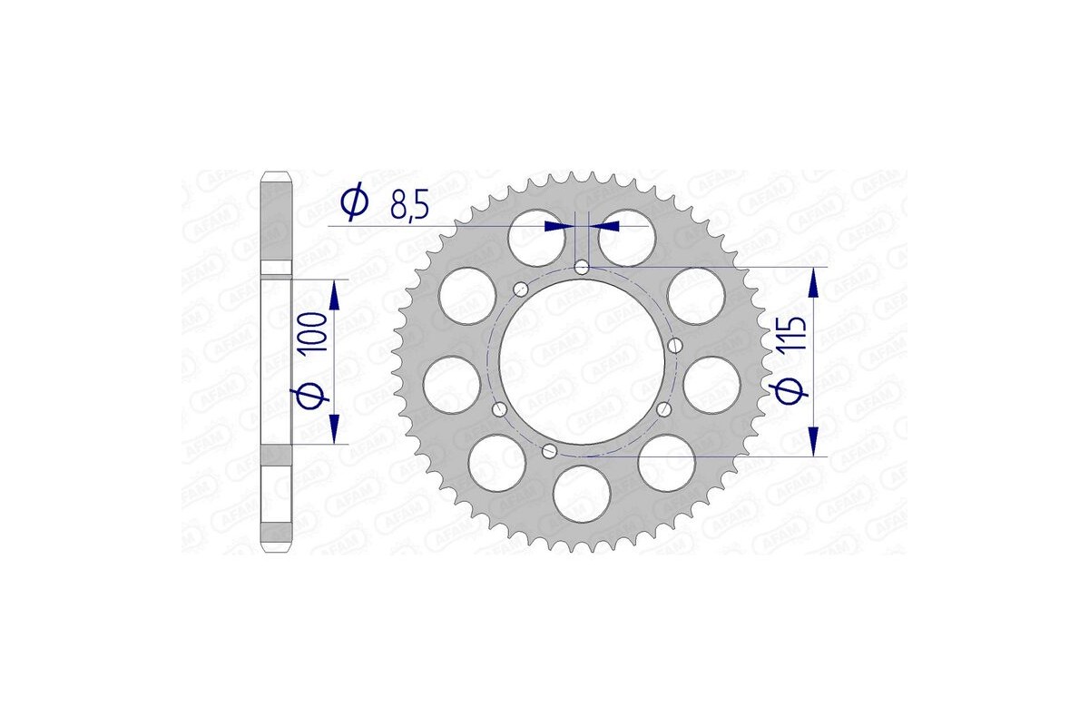 Couronne AFAM aluminium 93117 - 428