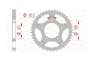 Couronne AFAM acier standard 14404 - 525