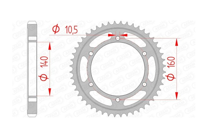 Couronne AFAM acier standard 16701530