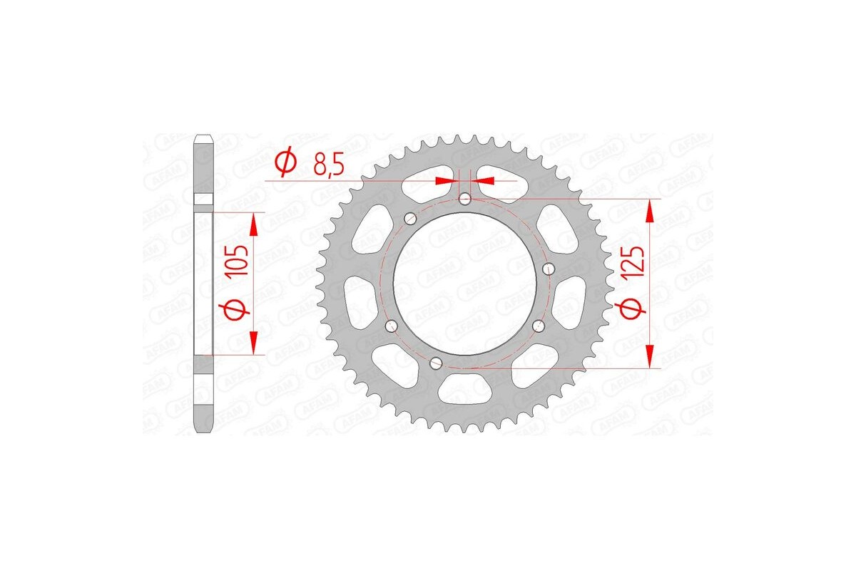 Couronne AFAM acier standard 47103 - 420