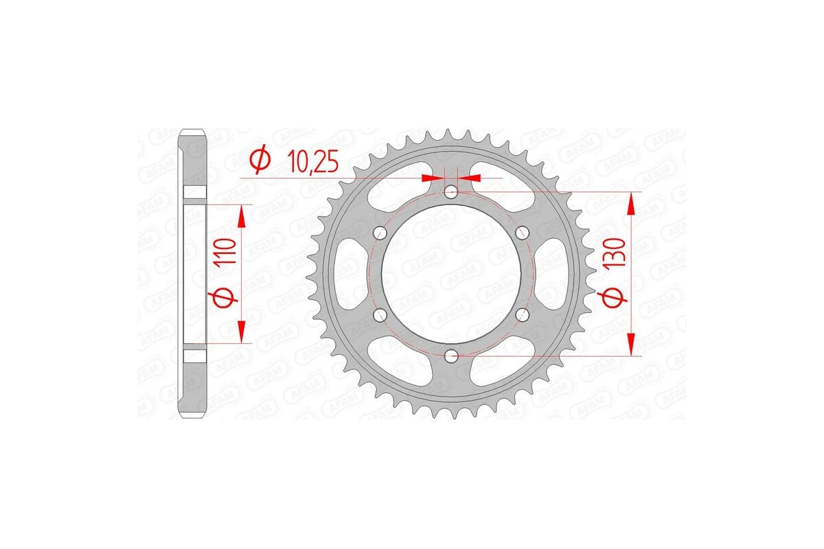 Couronne AFAM acier standard 12813 - 530