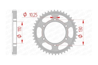 Couronne AFAM acier standard 12813 - 530