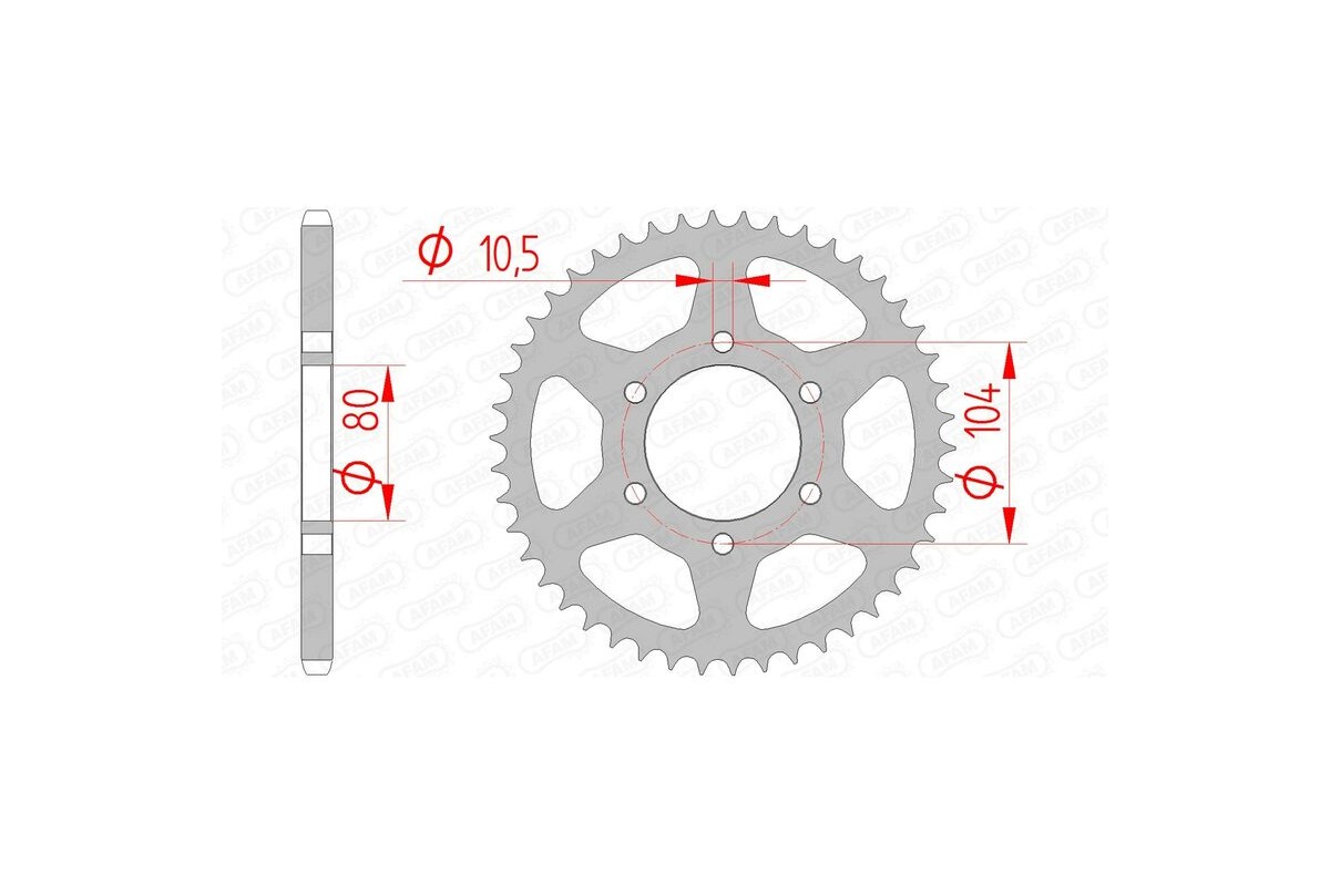 Couronne AFAM acier standard 16606 - 520