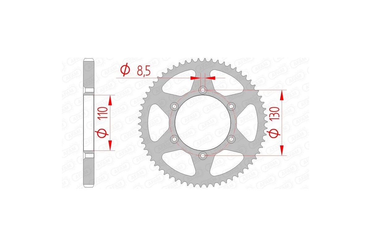 Couronne AFAM acier standard 116100 - 420