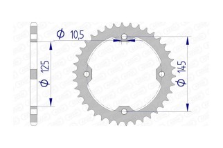 Couronne AFAM aluminium 13407 - 520