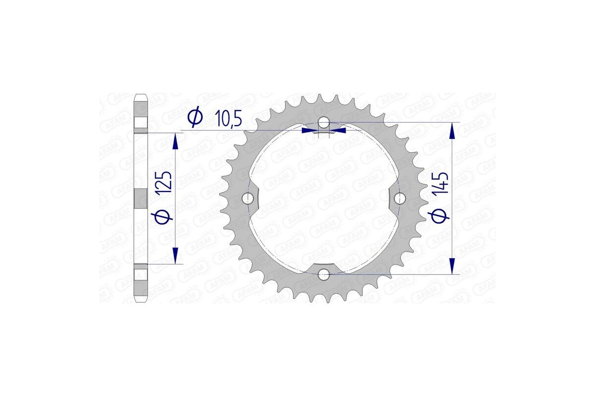 Couronne AFAM aluminium 13407 - 520