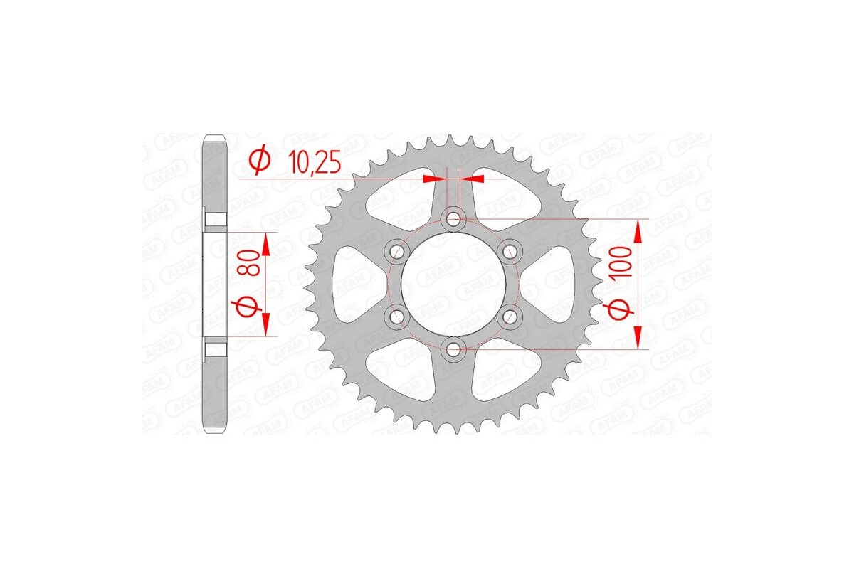 Couronne AFAM acier standard 92666 - 525