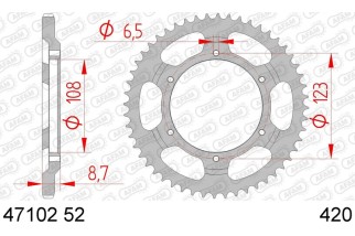 Couronne AFAM acier standard 47102 - 420