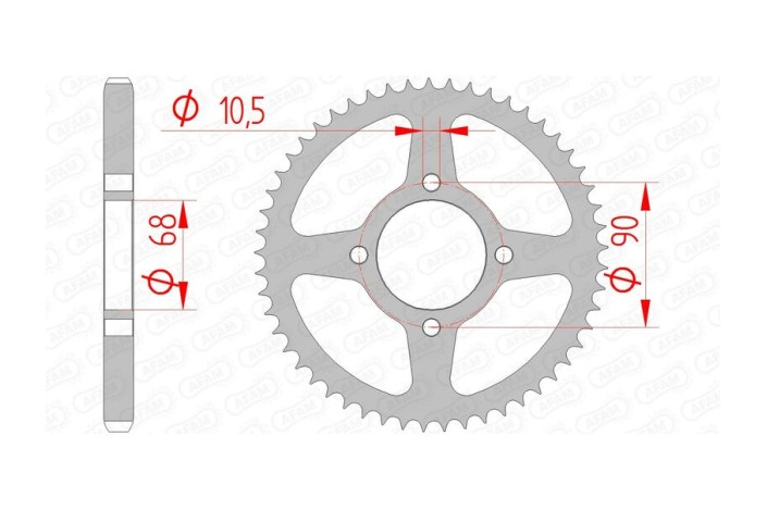 Couronne AFAM acier standard 10205 - 428