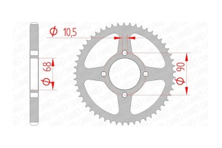 Couronne AFAM acier standard 10205 - 428