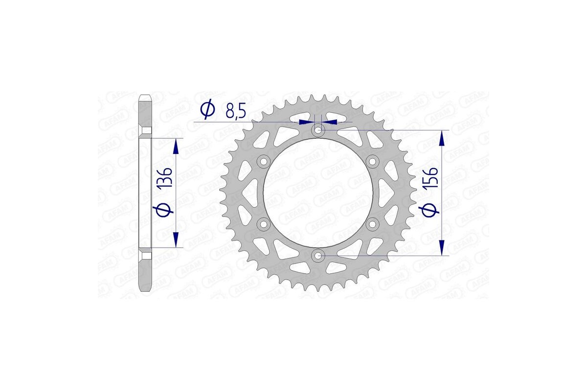 Couronne AFAM aluminium 15206 - 520
