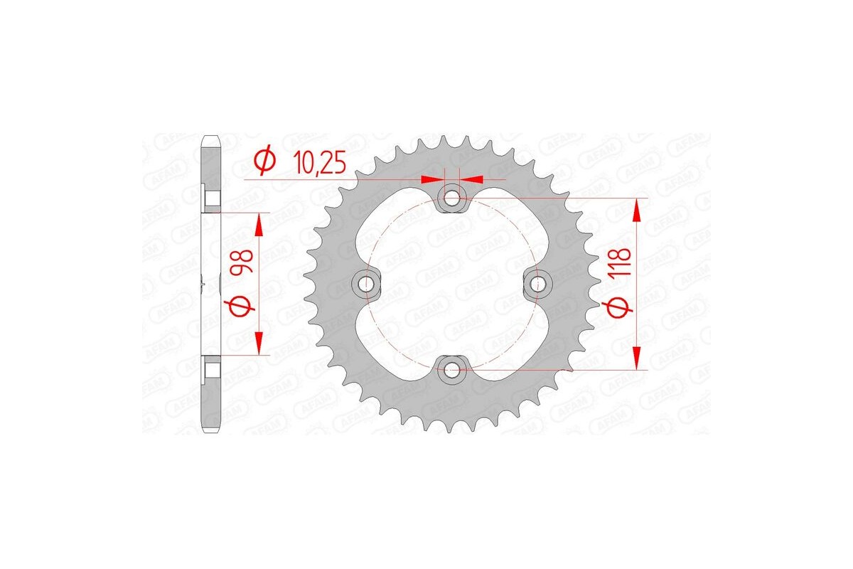 Couronne AFAM acier standard 92401 - 520
