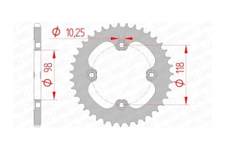 Couronne AFAM acier standard 92401 - 520