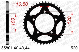 Couronne AFAM acier standard 35801 - 520