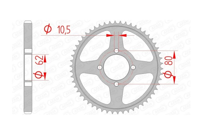 Couronne AFAM acier standard 12224 - 428