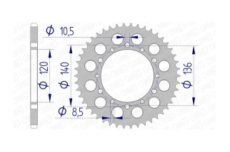 Couronne AFAM aluminium 17404520