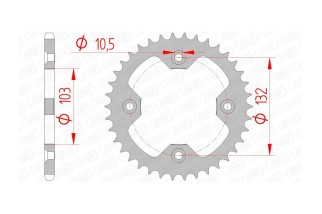 Couronne AFAM acier standard 71305 - 520