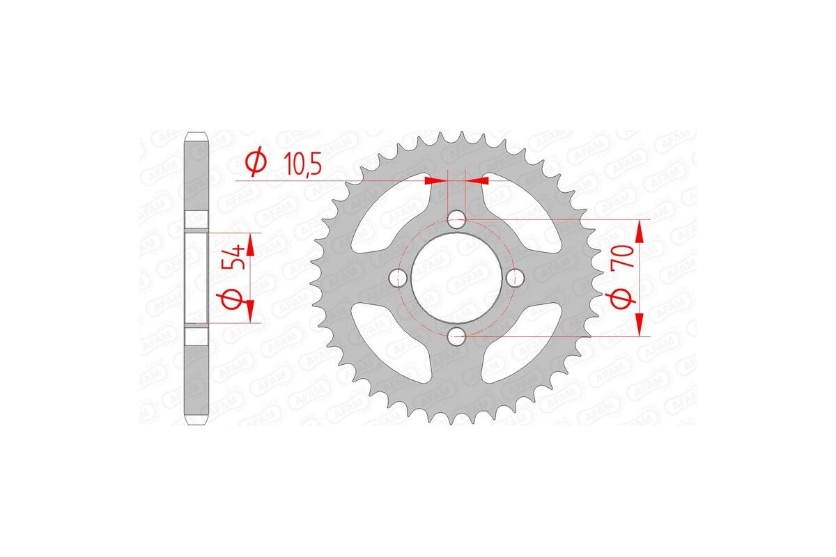 Couronne AFAM acier standard 10229 - 428