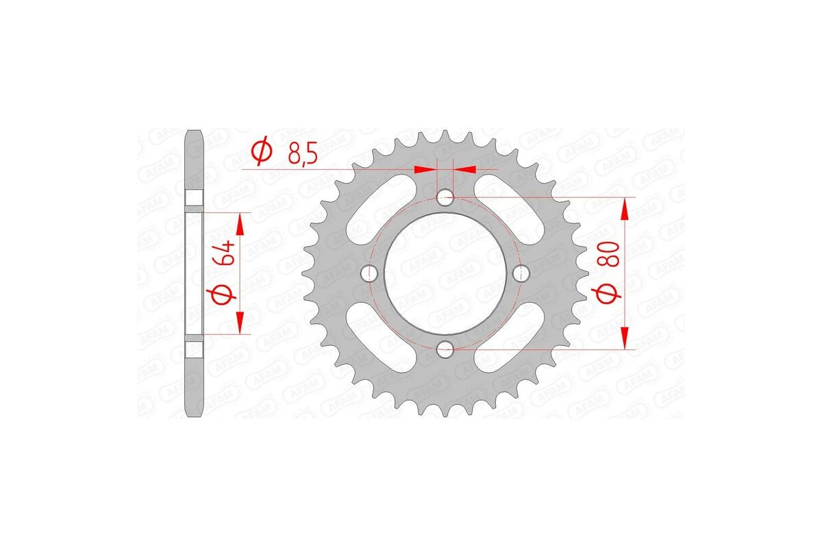 Couronne AFAM acier standard 12101 - 420