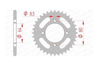 Couronne AFAM acier standard 12101 - 420