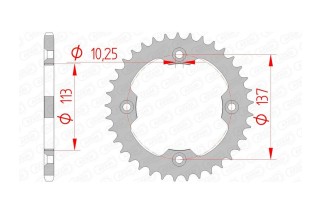 Couronne AFAM acier standard 14412 - 520