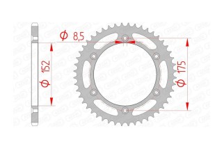 Couronne AFAM acier standard 12508 - 520