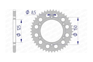 Couronne AFAM aluminium 72304 - 520