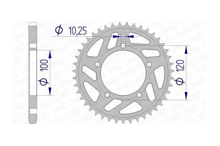 Couronne AFAM aluminium 36802 - 525